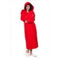 Women's and Men's Terry Velour Hooded Bathrobe